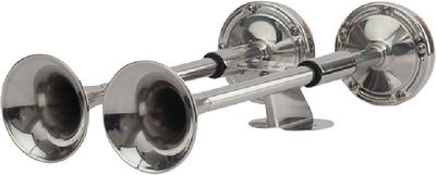COMPACT DUAL TRUMPET HORN